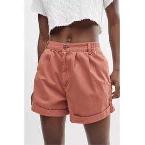 UO Urban Outfitters BDG Kelly High-Waisted Cotton  Chino Short Terra Cotta